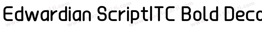 Edwardian ScriptITC Bold Decorated0字体转换